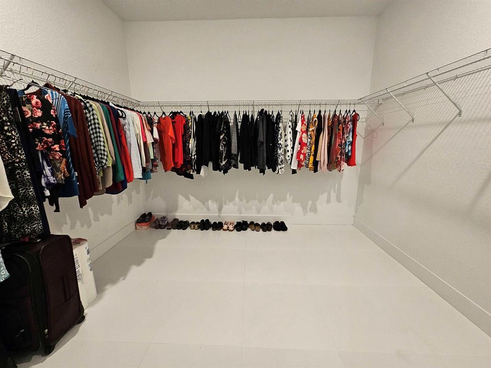 Master walk-in closet