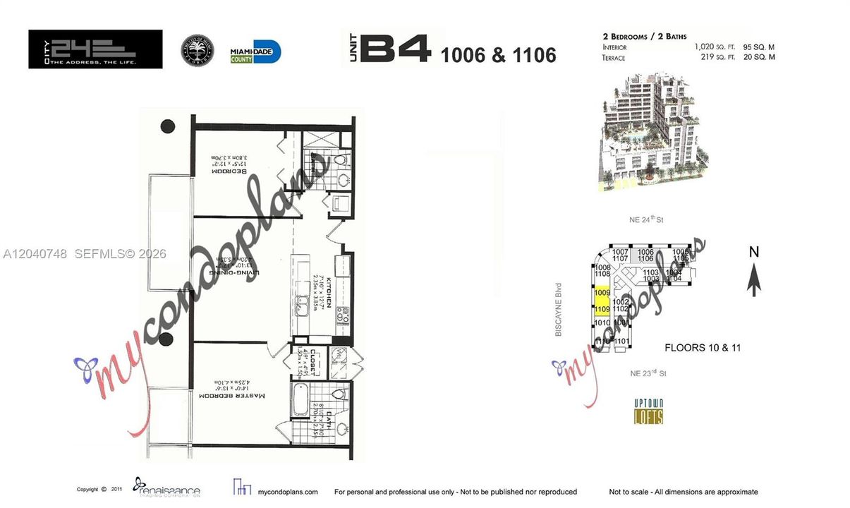 For Sale: $499,900 (2 beds, 2 baths, 1020 Square Feet)