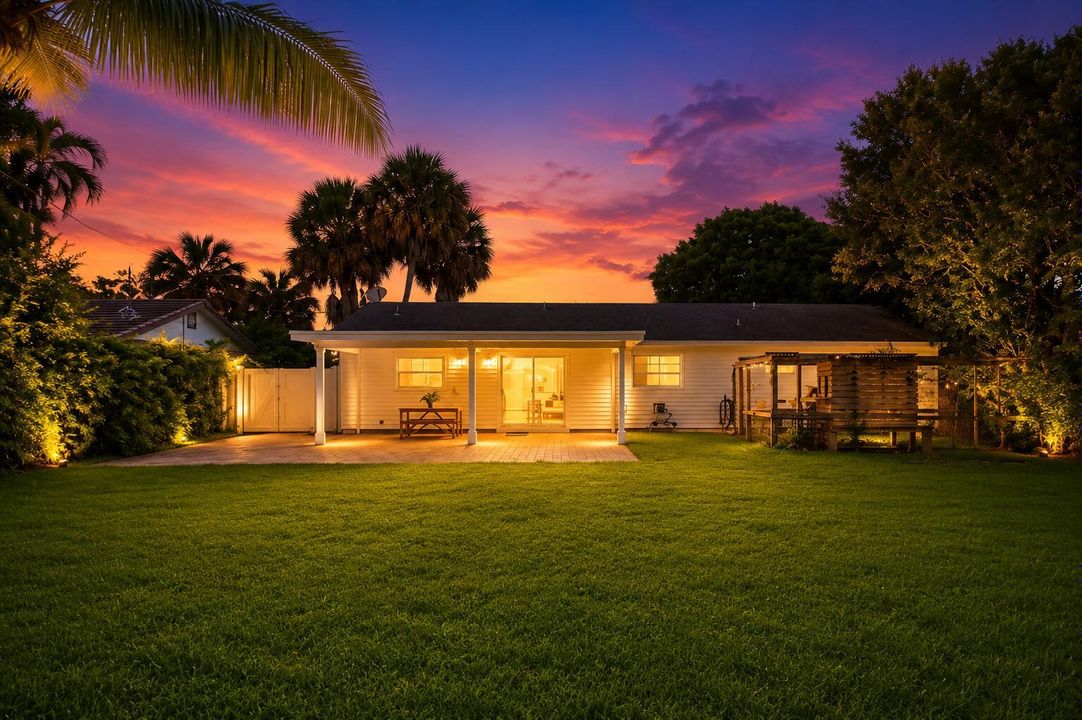 Backyard Day to Dusk