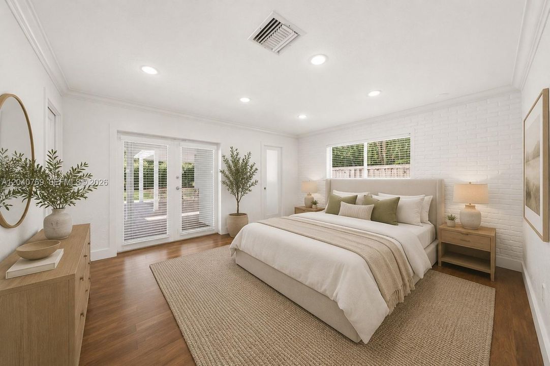 Virtually Staged Primary Bedroom