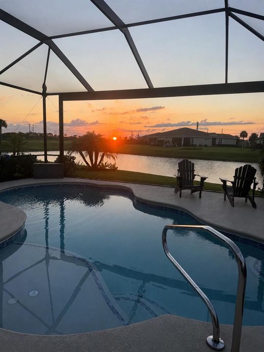 Sunset Over Patio
