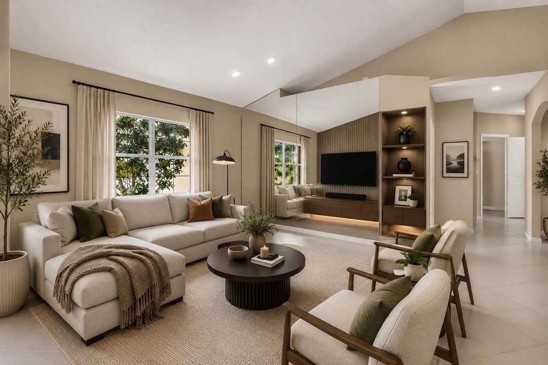 Virtually Staged Living Room