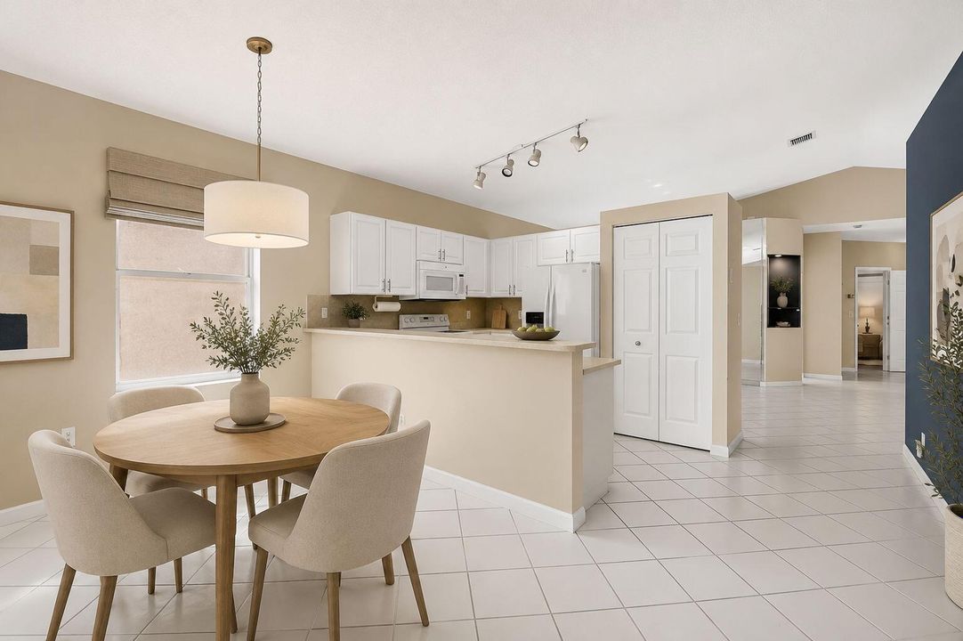 Virtually Staged Kitchen Area