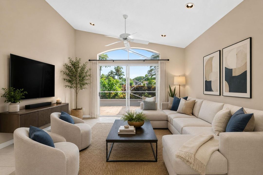 Virtually Staged Family Room