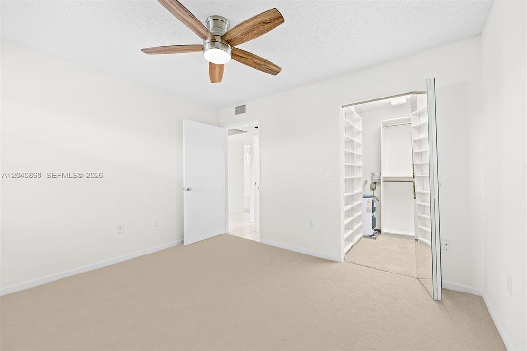 Guest room with walk in closet