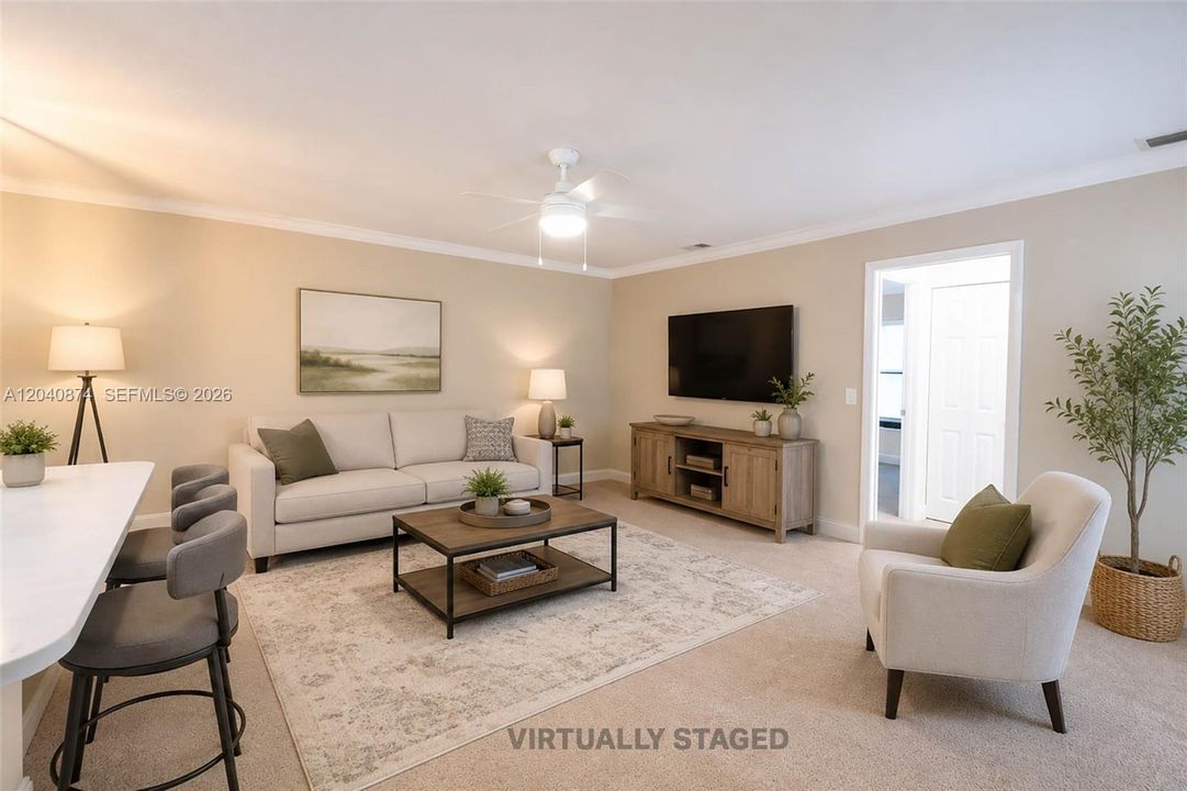 Virtually staged