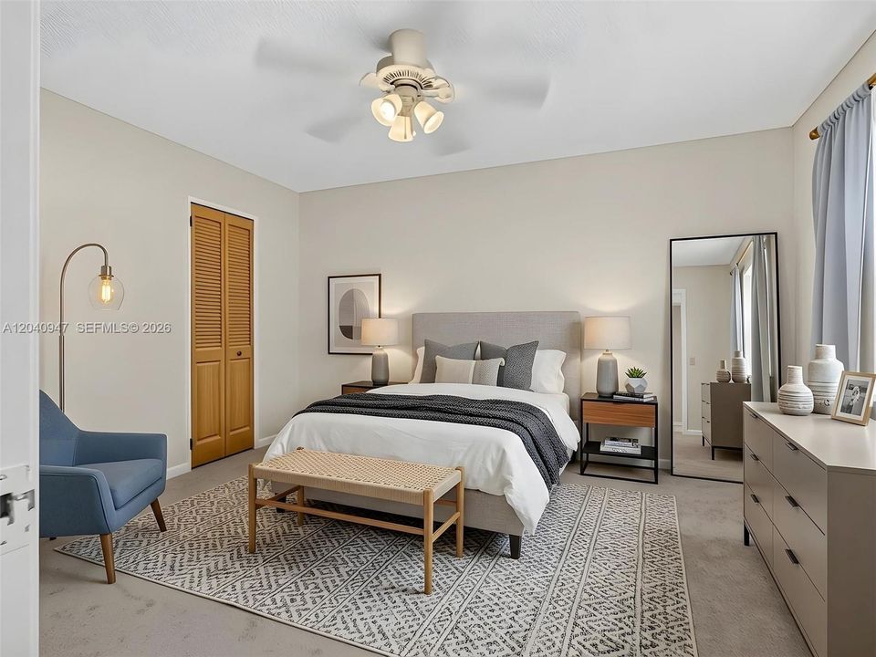 Master Bedroom virtual staged
