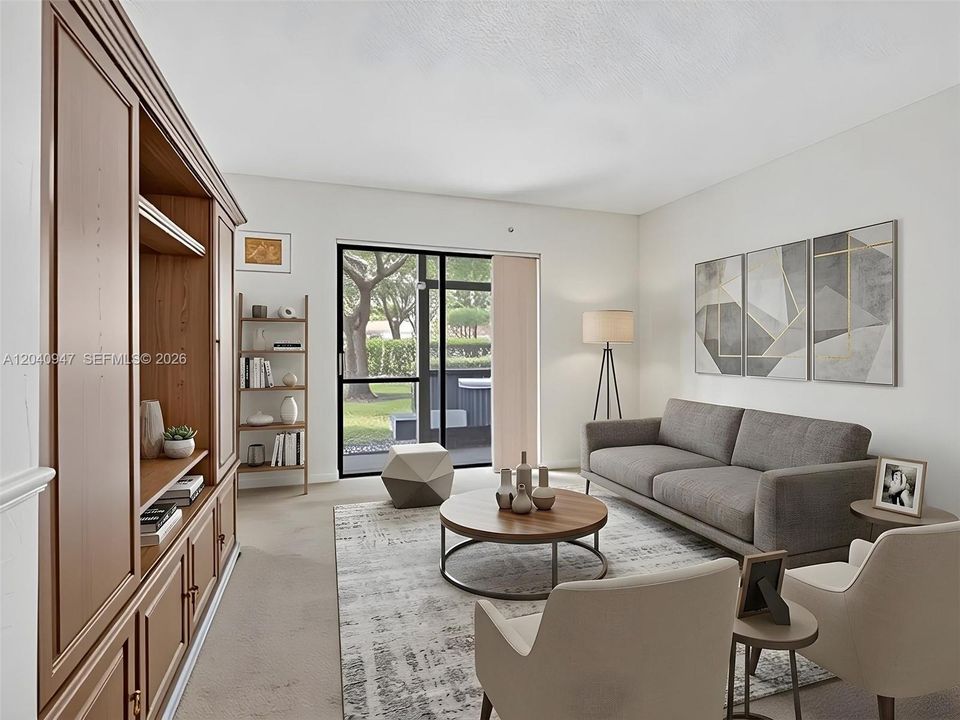 Living Room Virtual Staged
