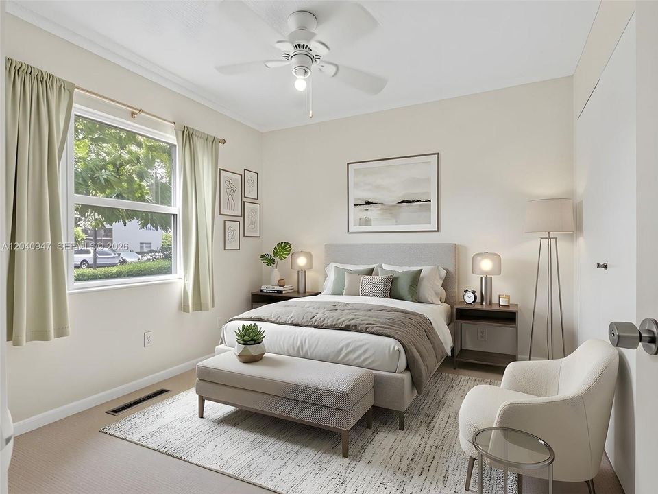 Bedroom #2 virtual staged