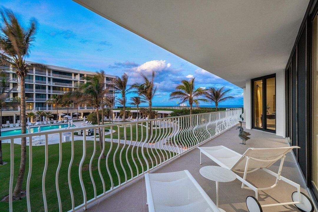 Balcony Overlooking Pool & Ocean