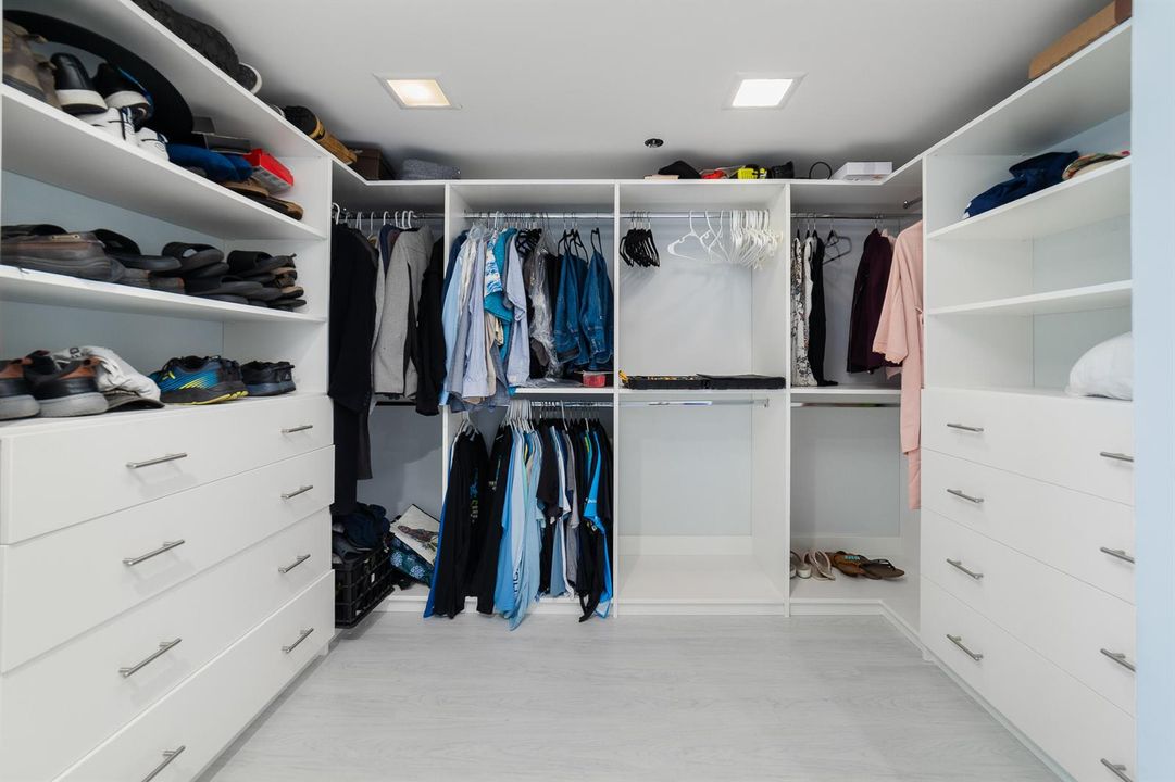 Primary closet
