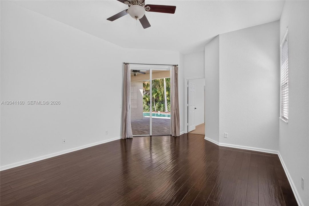 First bedroom with built-in closet.