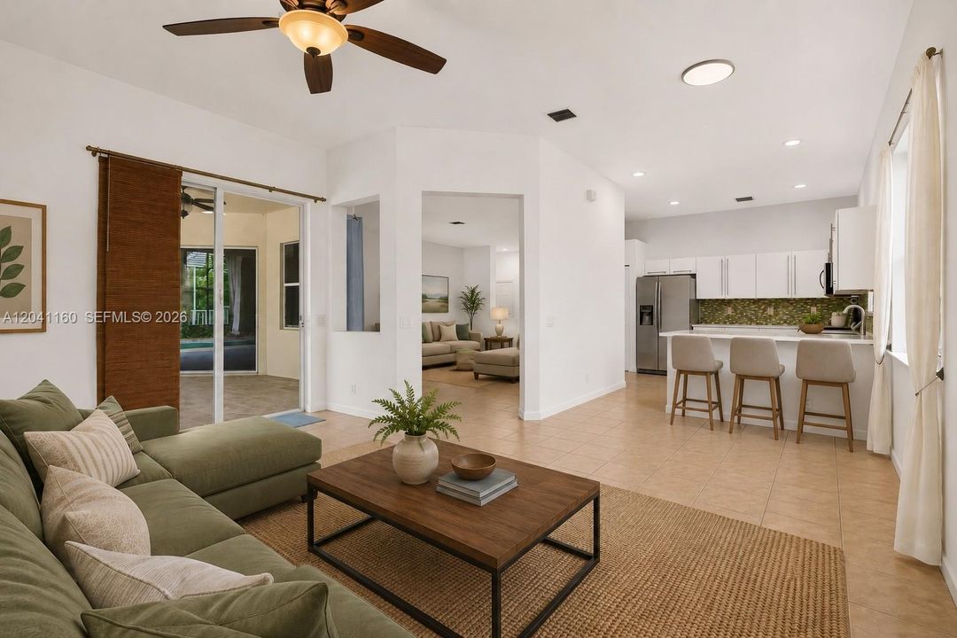 With separate tub and shower.
