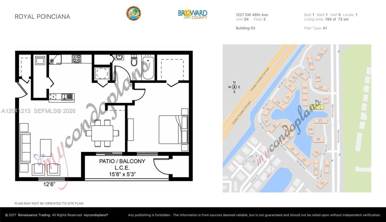 For Rent: $1,650 (1 beds, 1 baths, 785 Square Feet)
