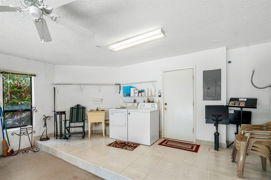 Laundry in Garage
