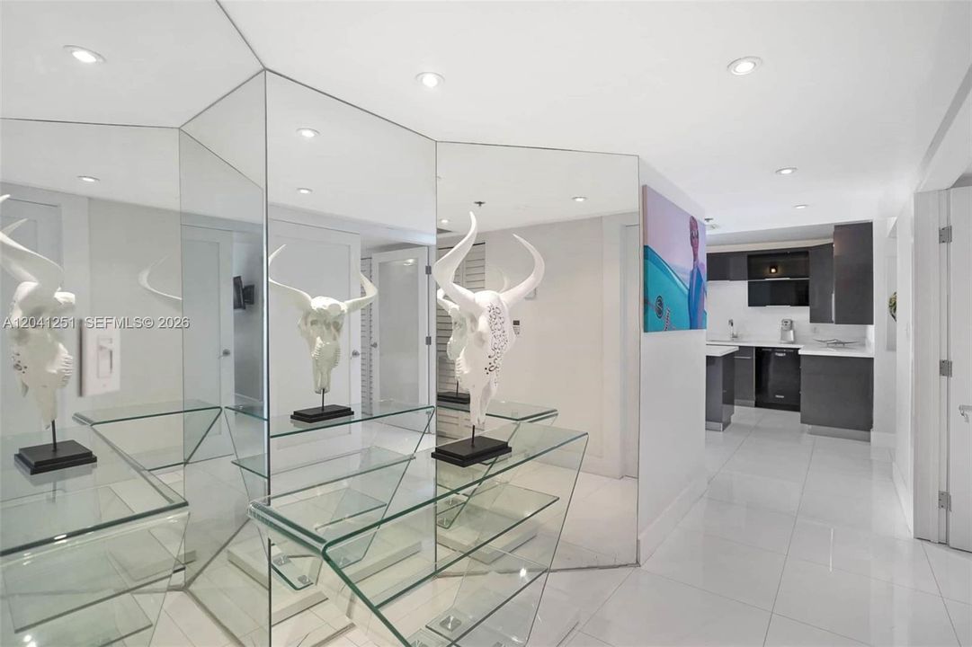 as you enter the condo