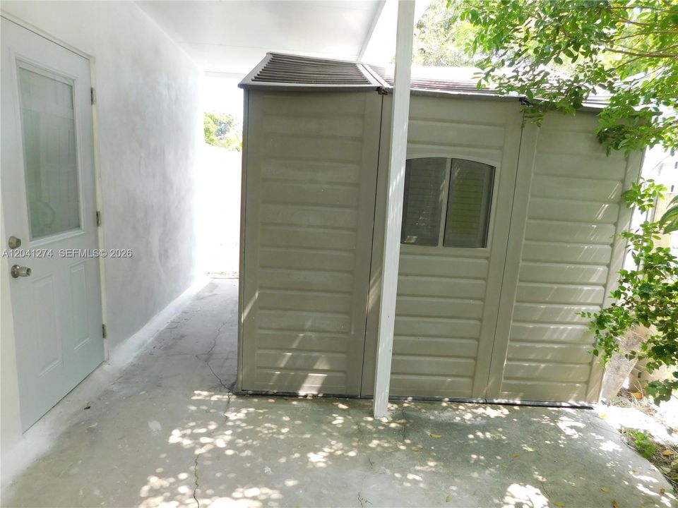 shed is not included