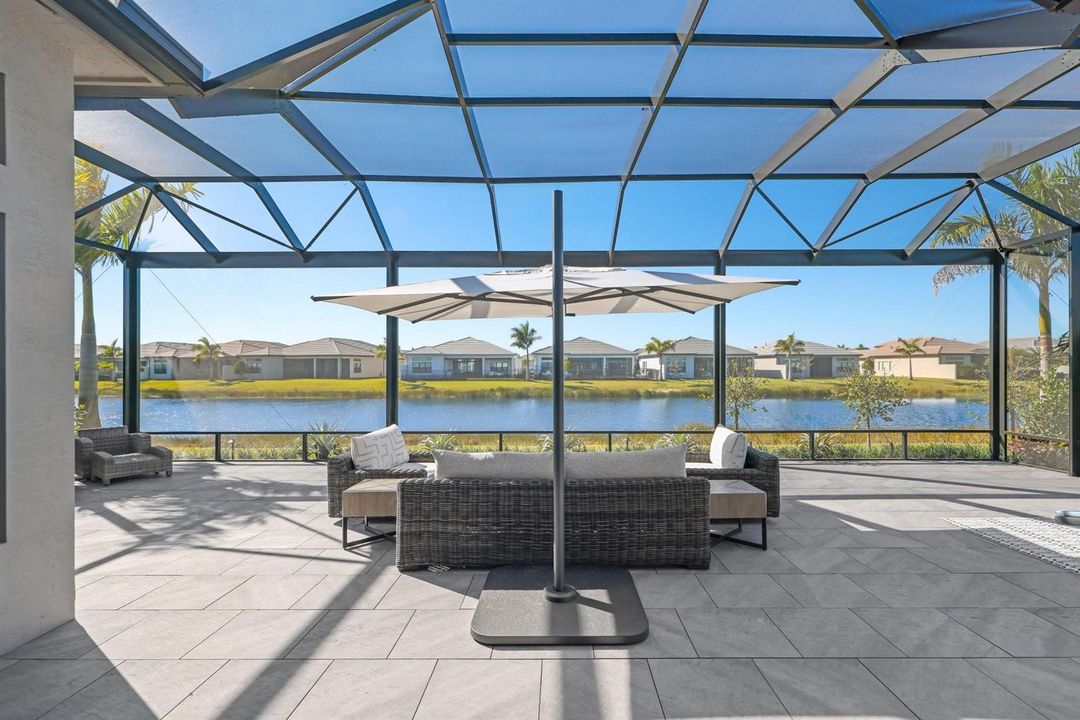 West-facing patio with sunset views!