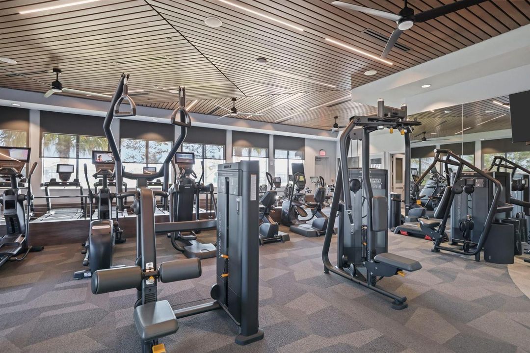 Fitness Center with Peloton bikes
