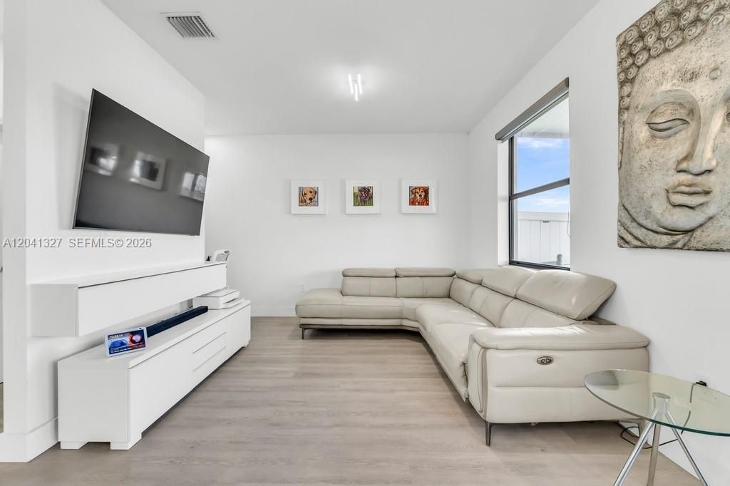 Bonus space that can be used as a fourth bedroom, family room, office, or guest room.