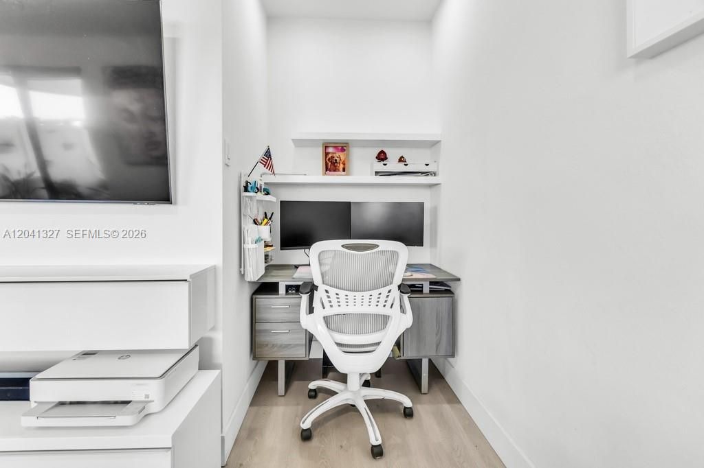 This space is currently being used as a small office and storage area, but it offers great flexibility and can easily be converted into a fourth bedroom, family room, home office, or guest room.