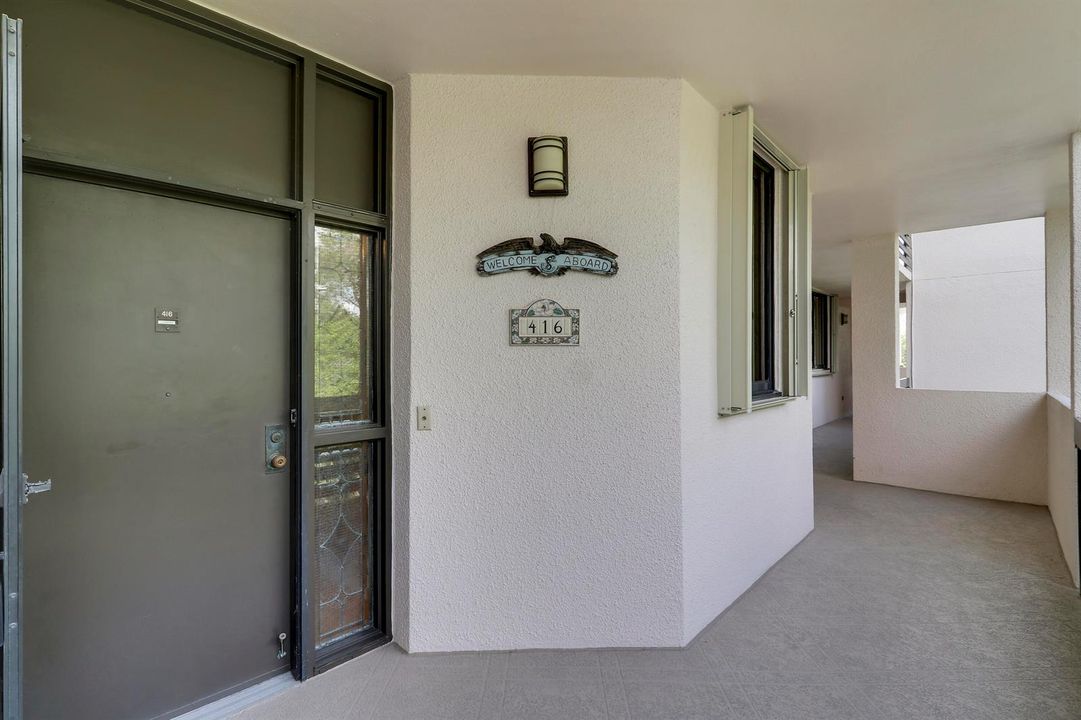 Exterior Entry to Unit