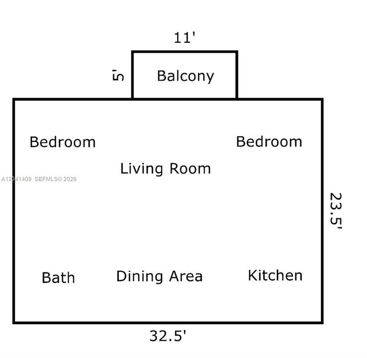 For Sale: $249,999 (2 beds, 1 baths, 760 Square Feet)