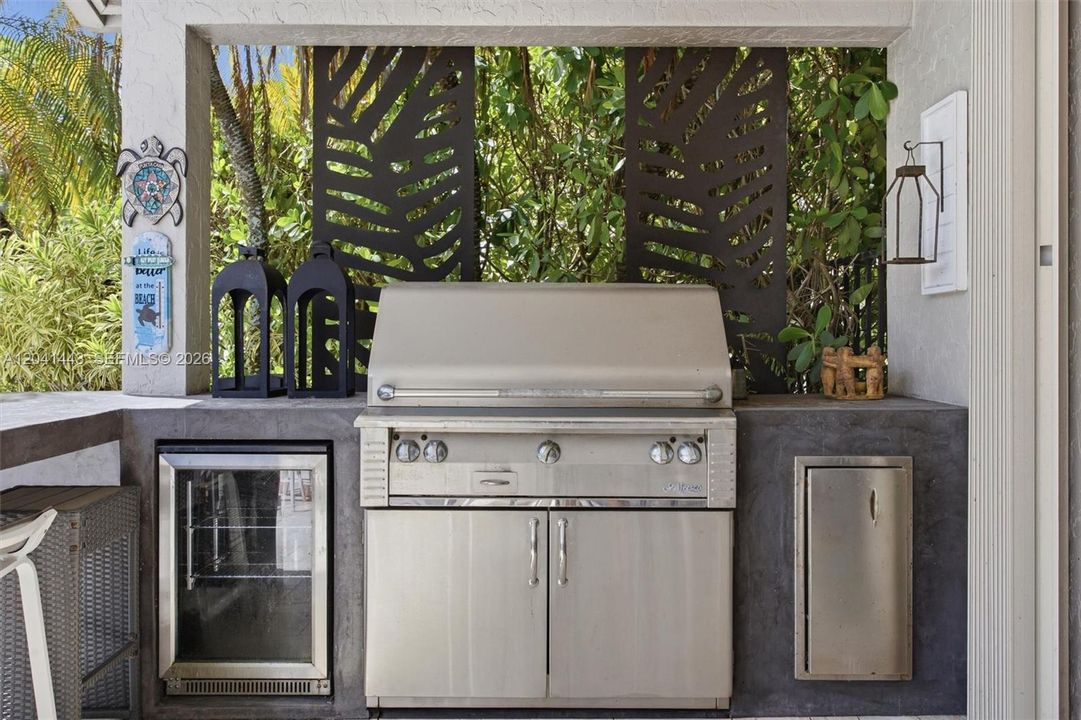 Built-in BBQ