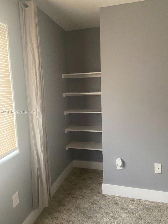 Closet space in bedrook