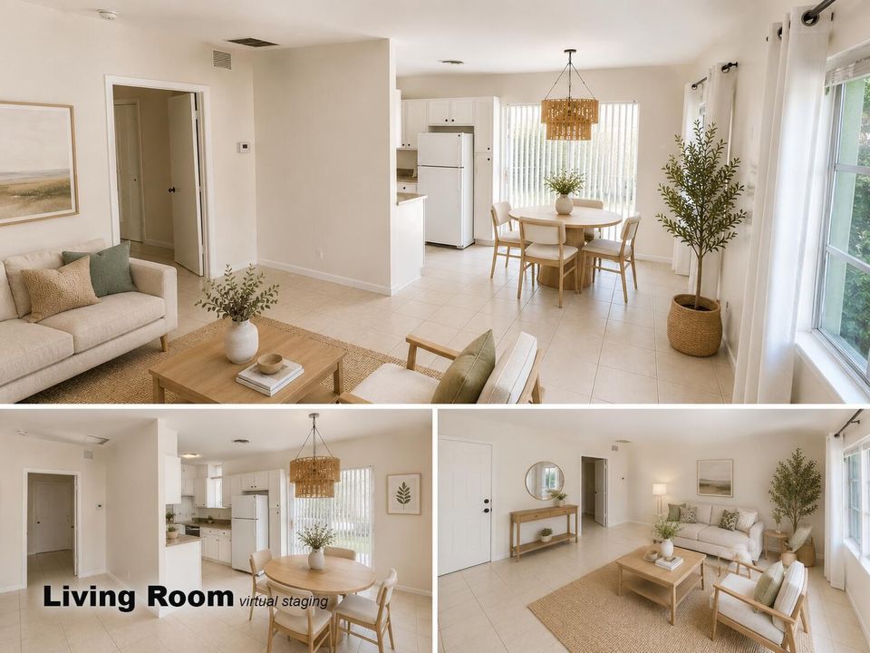 Living Room virtual staging