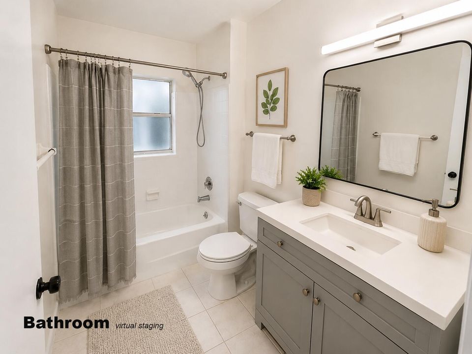 Bathroom virtual staging