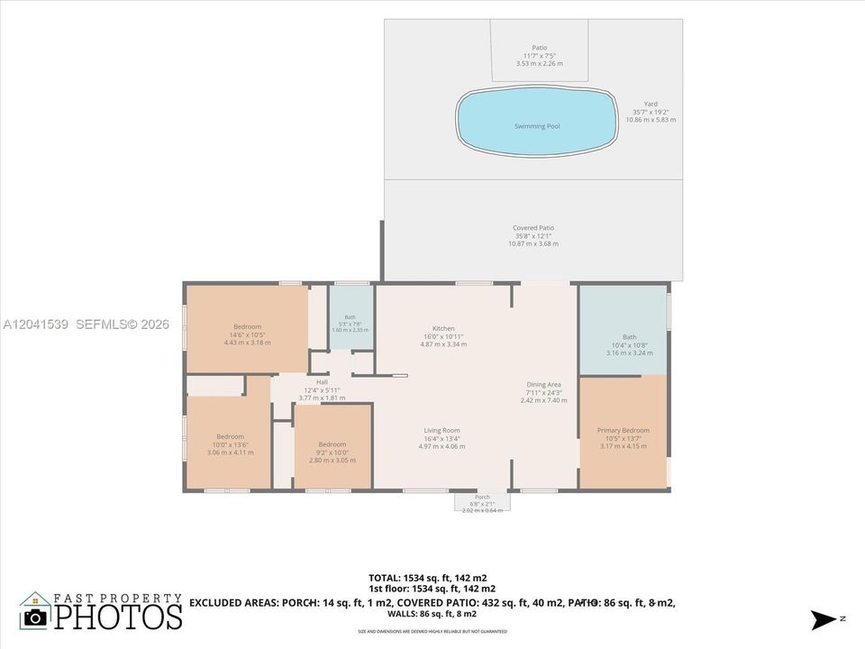 En Venta: $689,000 (4 camas, 2 baños, 1534 Pies cuadrados)