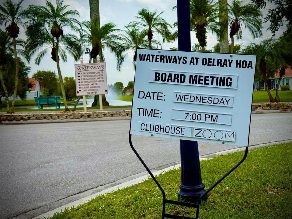 HOA Board Announcement