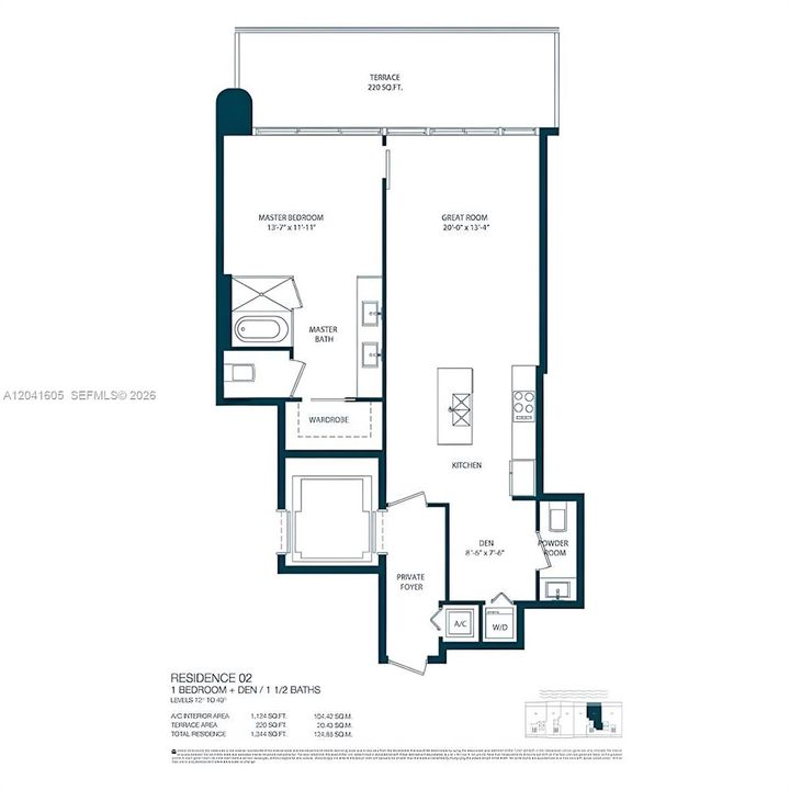 For Rent: $5,800 (1 beds, 1 baths, 959 Square Feet)