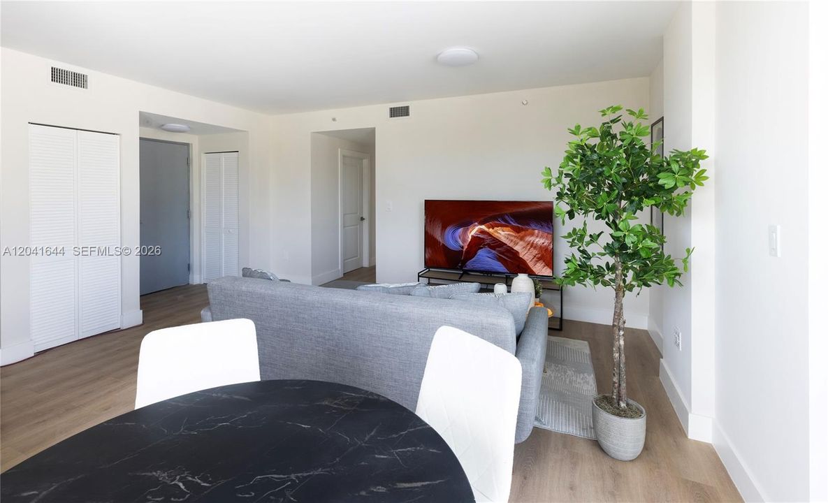 Living and dining room