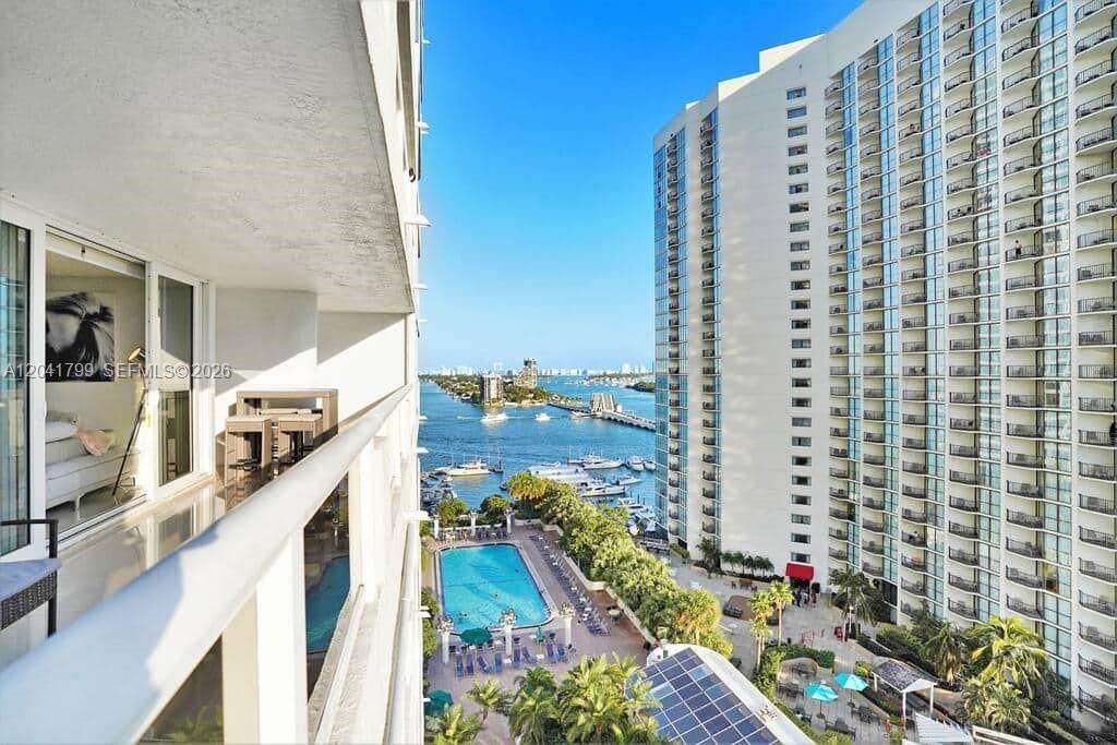 view from balcony
