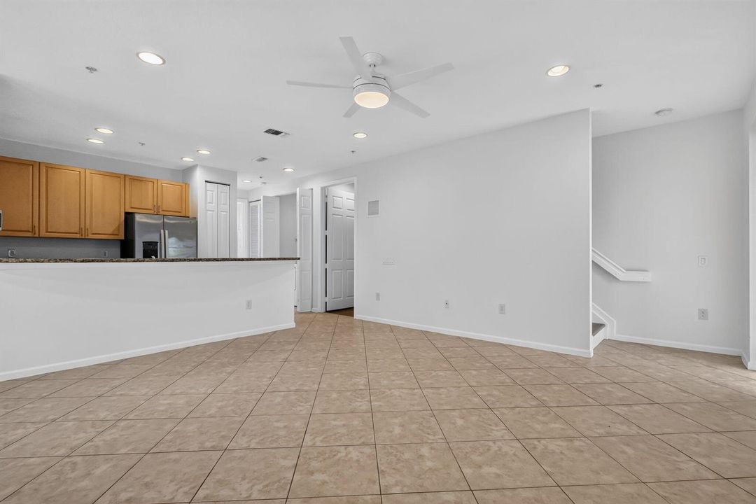 Living Area & Kitchen