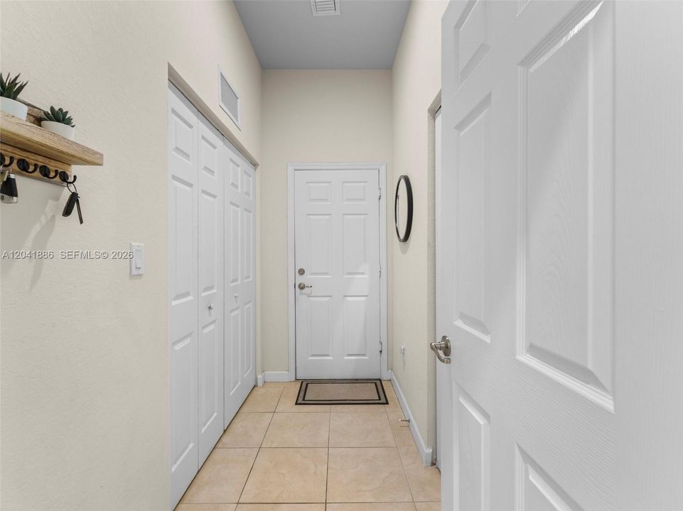 Entrance to Laundry room.