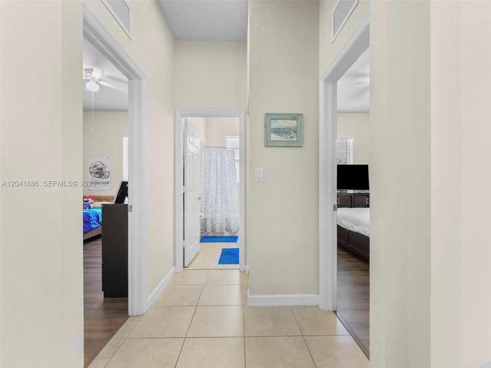 Hallway divide.