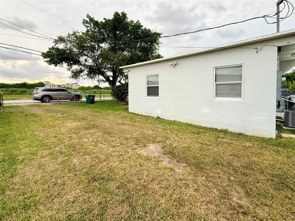 Side of the property
