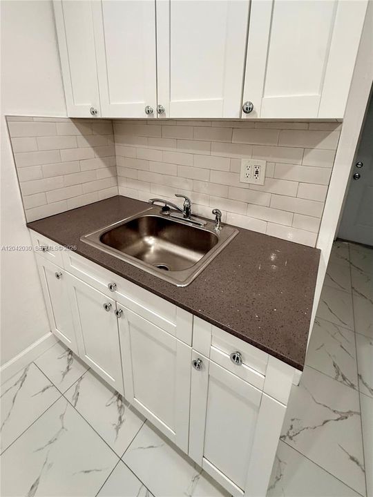 Quartz counters, Sink and soft closing cabinets
