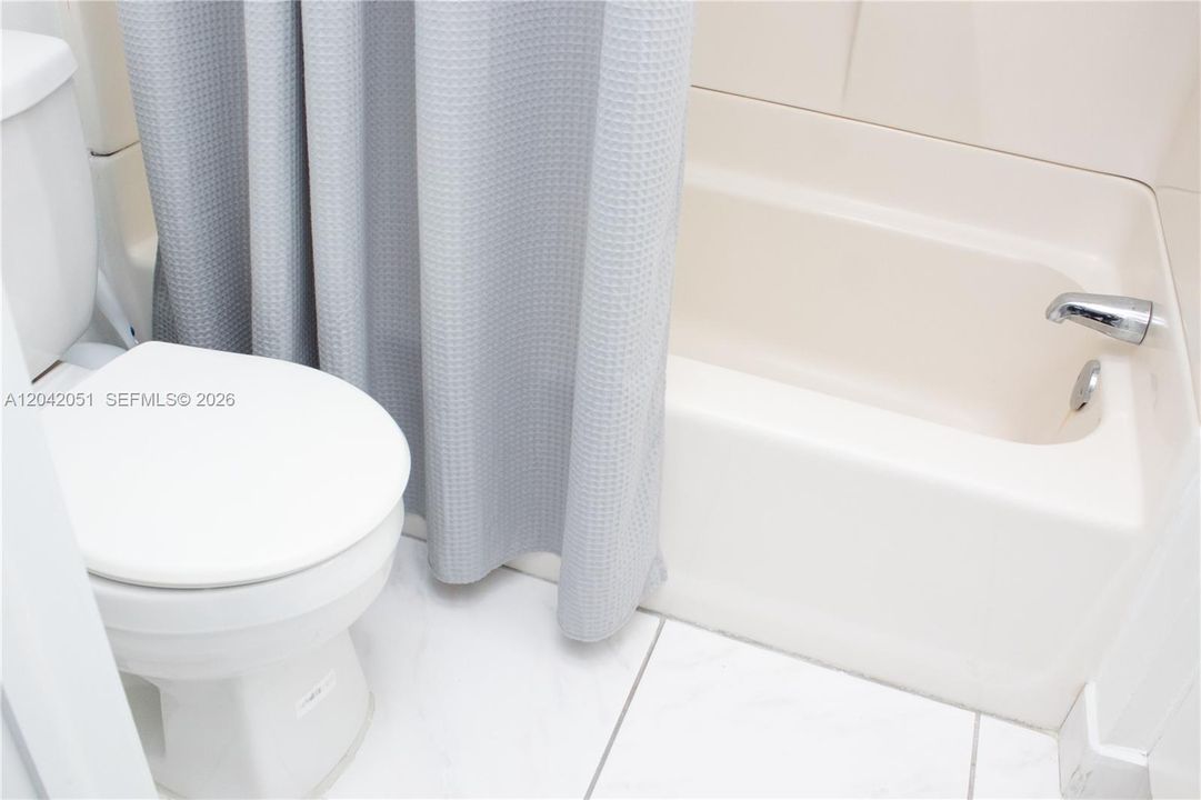This is the bathroom inside the Studio