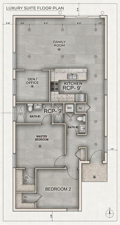 В аренду: $3,500 (3 спален, 2 ванн, 1166 Квадратных фут)