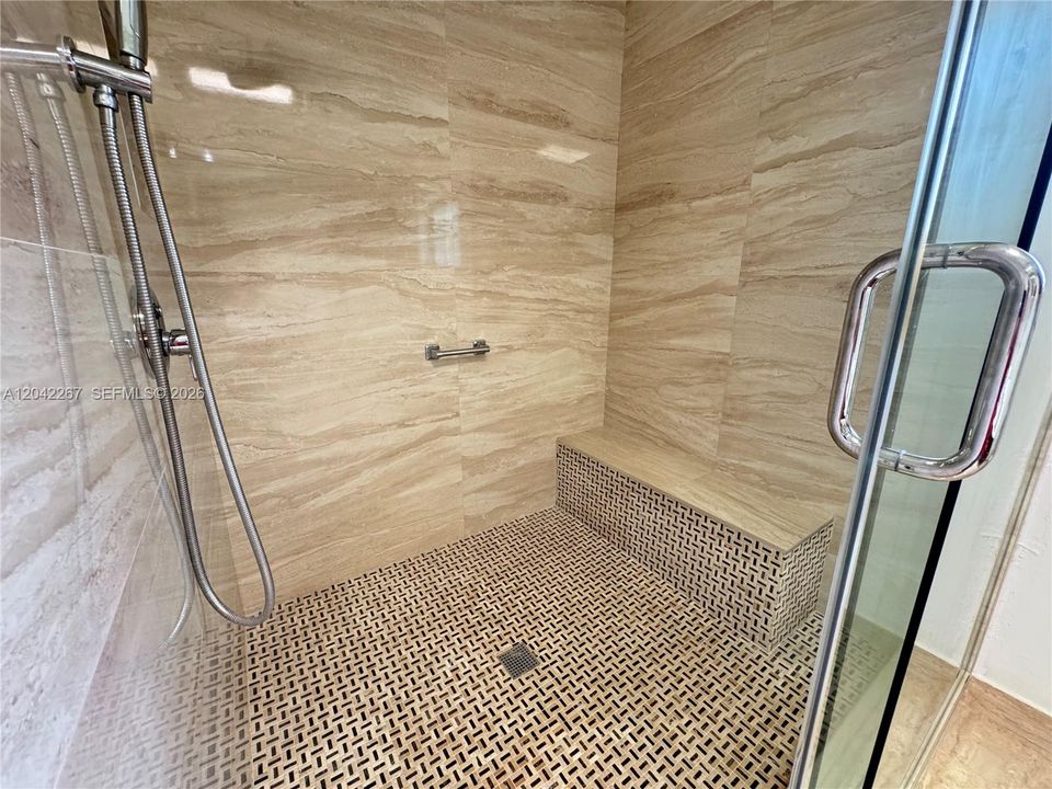 extra large shower in master bath