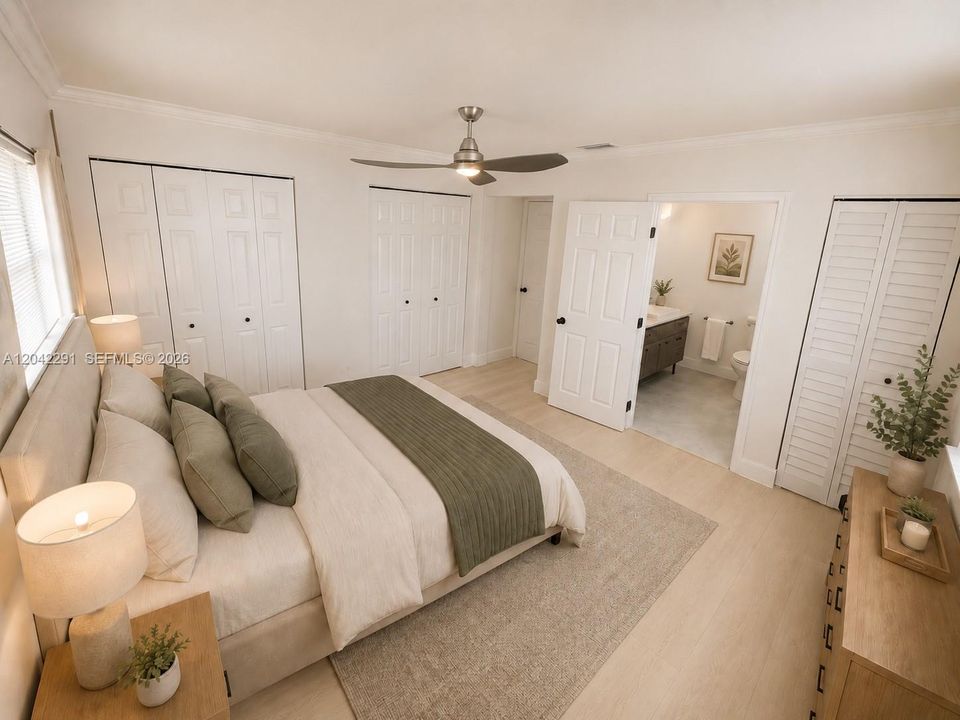 Master Bedroom/Digitally staged