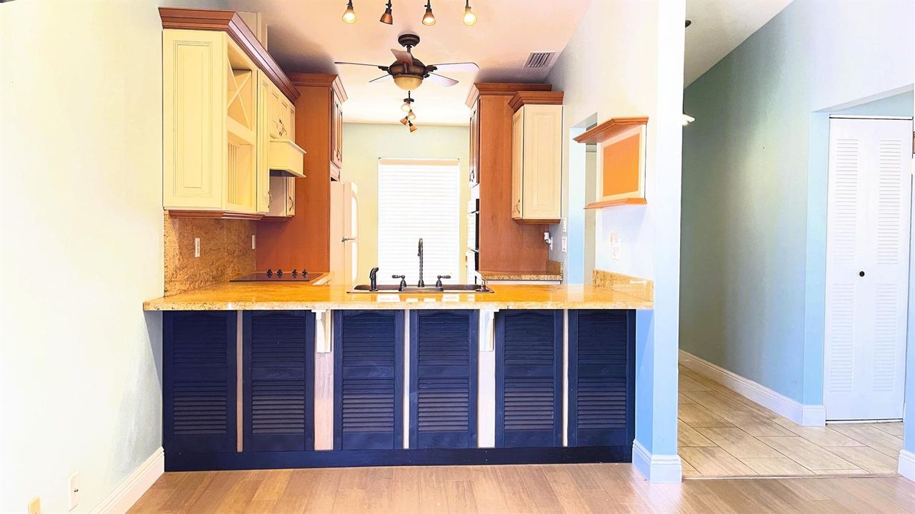 Open-concept kitchen