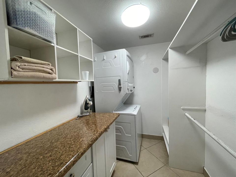 Laundry in Closet