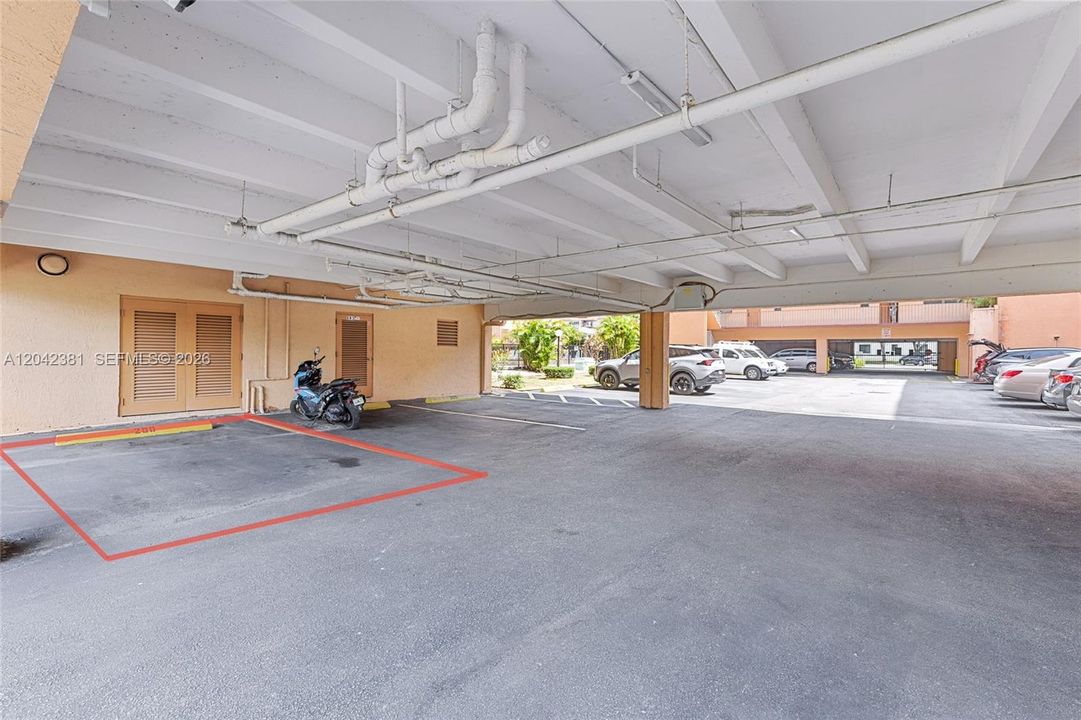 Assigned Parking under cover