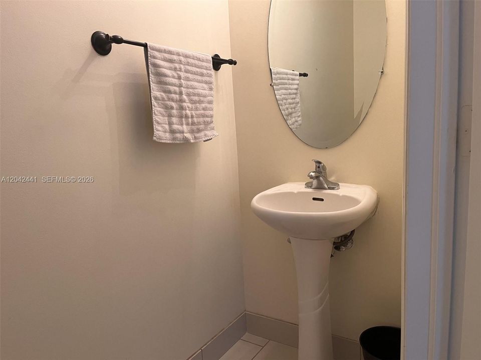 Downstairs half bath