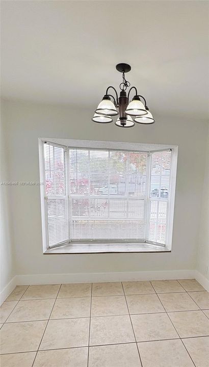 This space can be used as a dining room or as a breakfast nook
